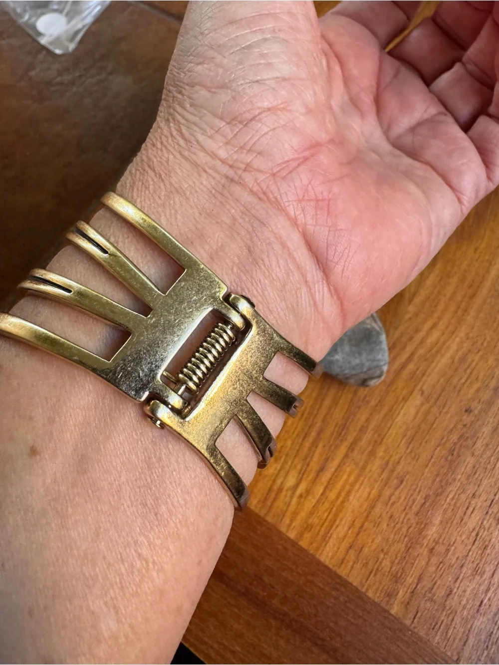 Jenny Bird Brushed Gold Openwork Cuff